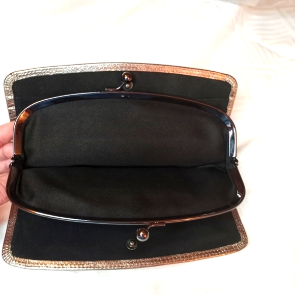 Vintage Leather Clutch Wallet Gold - Picture 6 of 9